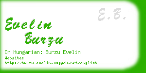 evelin burzu business card